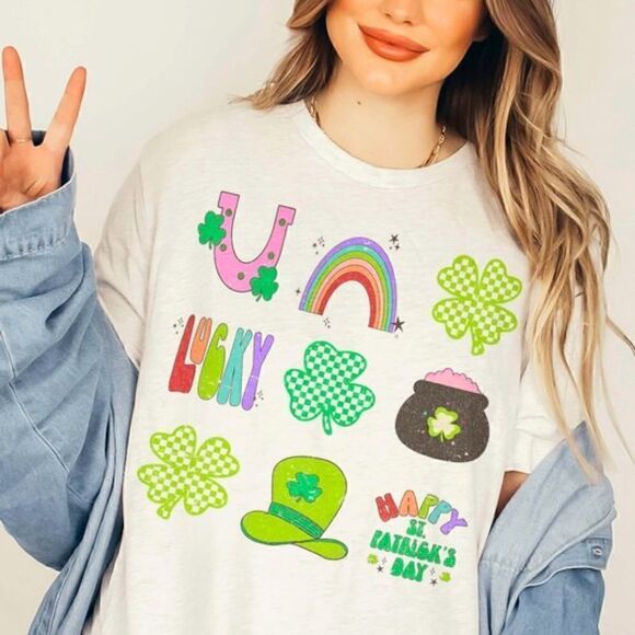 Lucky St. Patrick's Day T-Shirt - Picture 1 of 4